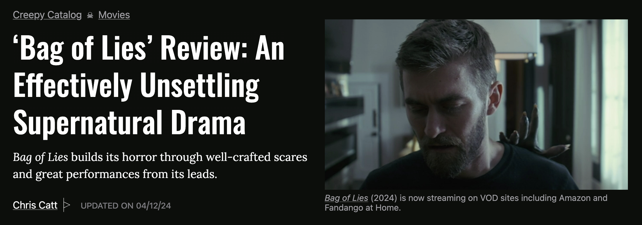 ‘Bag of Lies’ Review: An Effectively Unsettling Supernatural Drama